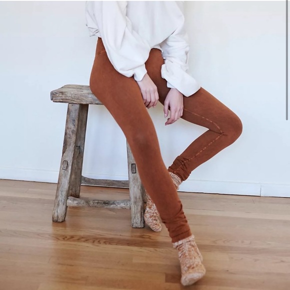 NWT FP Movement High-Rise 7/8 Length Good Karma Leggings in Toasted Coconut - Picture 2 of 4